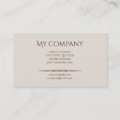 Friseur Makeup Beauty CC0017 Visitenkarte (Rückseite)