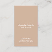 Friseur & Makeup Künstler Naturhaarsalon Visitenkarte (Rückseite)