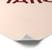 Friseur Makeup Stylist Schönheitssalon und Ihr Nam Poster (Ecke)