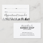 Friseur Master Shop Nächster Besuch Erinnerung Car Visitenkarte (Vorne/Hinten)