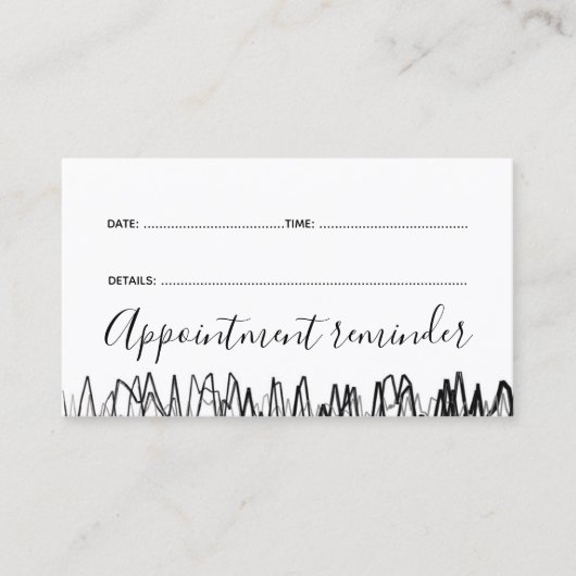 Friseur Master Shop Nächster Besuch Erinnerung Car Visitenkarte (Vorderseite)