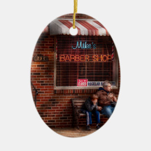Friseur - Metuchen, NJ - Warten auf Mike Keramikornament