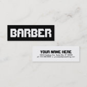 FRISEUR MINI VISITENKARTE (Vorne/Hinten)