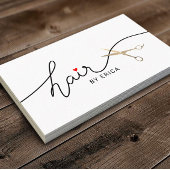 Friseur Minimalistische Typografie Schönheitssalon Mini Visitenkarte