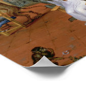 Friseur mit Affen und Katzen Poster (Ecke)