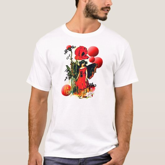 Friseur mit rotem Kleid T-Shirt (Vorderseite)