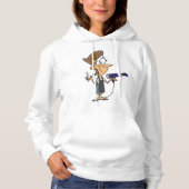 Friseur mit Schere Hoodie (Vorderseite)