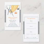 Friseur mit Visitenkarten Terminkarte (Vorne/Hinten)