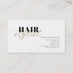 Friseur Modern Minimalist Einfaches Profil Visitenkarte