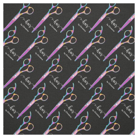Friseur, moderne Schere Stoff (Muster)