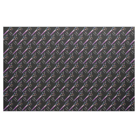 Friseur, moderne Schere Stoff (Fat Quarter (45,7 x 55,9 cm))