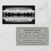 Friseur-moderner Rasierklingen-Salon-Haar-Stylist Visitenkarte (Vorne/Hinten)
