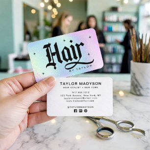 Friseur Modernes Friseursalon-Branding Hologramm Visitenkarte
