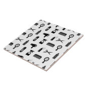 Friseur-Muster CUSTOM FARBE Fliese (Seite)