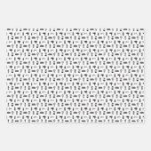 Friseur-Muster CUSTOM FARBE Geschenkpapier Set (Vorderseite 3)