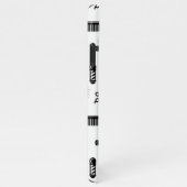 Friseur-Muster CUSTOM FARBE iPhone Hülle (Rechte Seite)