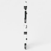 Friseur-Muster CUSTOM FARBE iPhone Hülle (Linke Seite)