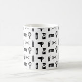 Friseur-Muster CUSTOM FARBE Kaffeetasse (Mittel)