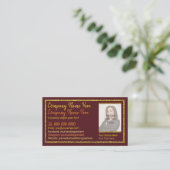 Friseur, Nägel, Makeup, Lashes, Foto Visitenkarte (Stehend Vorderseite)