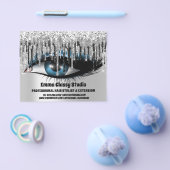 Friseur Nail Lashes Silver VIP Black Tropfen Flyer (Einzeln)