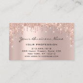 Friseur Nails Makeup Eyelash Rose Tropfen Visitenkarte (Rückseite)