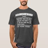 Friseur Noun Barbershop Wertschätzung Funny T-Shirt (Vorderseite)