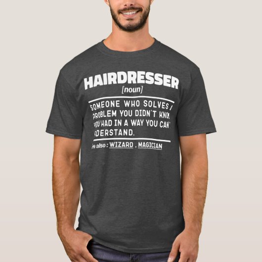 Friseur Noun Barbershop Wertschätzung Funny T-Shirt (Vorderseite)