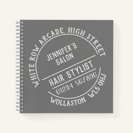 Friseur oder Friseur Notizblock (Vorderseite)