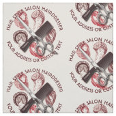 Friseur-oder Schönheits-Salon-Haar-Stylist-Name Stoff (Muster)