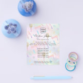 Friseur Pastellfarben Muster Flyer (Einzeln)