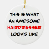 Friseur, phantastisch keramik ornament (Vorne)