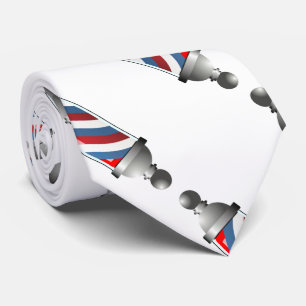 Friseur-Pole-Entwurf auf einer Hals-Krawatte Krawatte