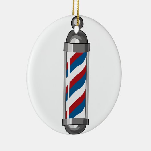 Friseur Pole Keramik Ornament (Rechts)