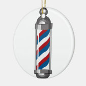Friseur Pole Keramik Ornament (Links)