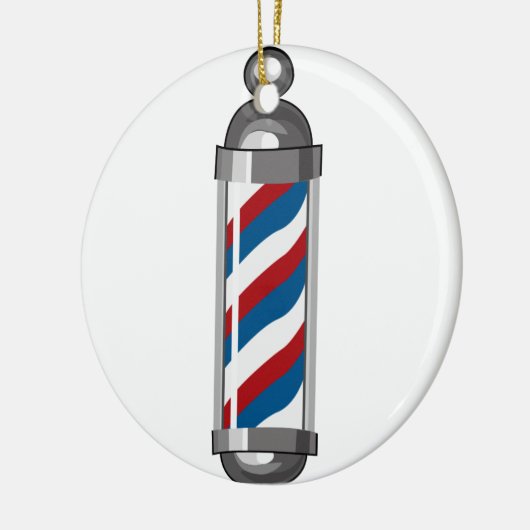 Friseur Pole Keramik Ornament (Links)