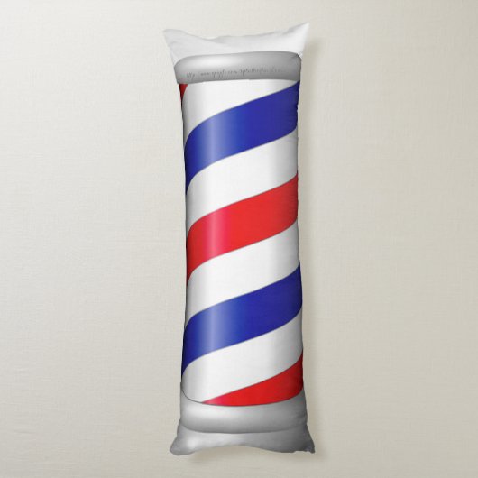 "Friseur Pole " Seitenschläferkissen (Rückseite (Vertikal))