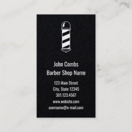 Friseur-Polekundenspezifische Visitenkarte