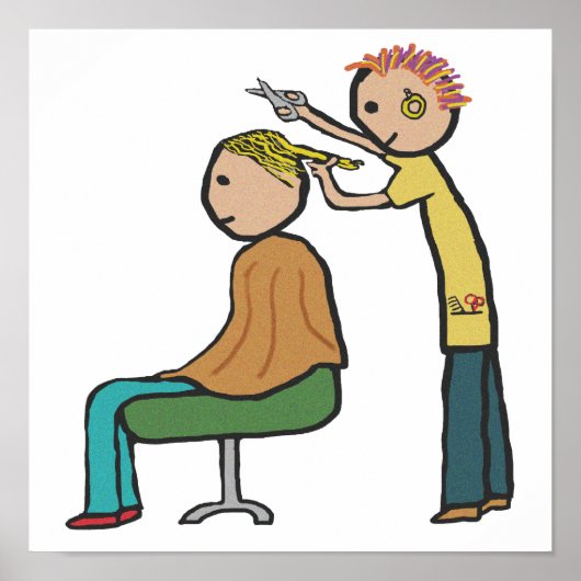 Friseur Poster (Vorne)