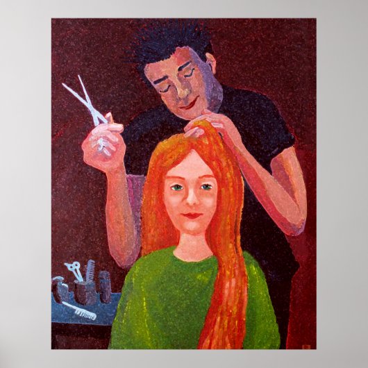 Friseur Poster (Vorne)
