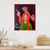 Friseur Poster (Küche)