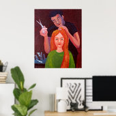 Friseur Poster (Heimbüro)
