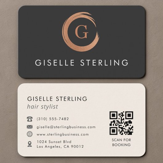 Friseur-QR-Code Visitenkarte