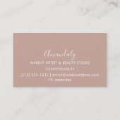 Friseur Rose Goldschere Visitenkarte (Rückseite)