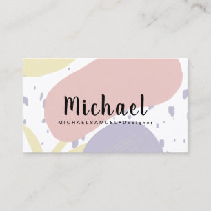 Friseur-Salon-Designer für organische Formen Archi Visitenkarte