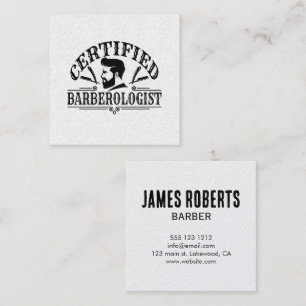 Friseur-Salon Hairstylist Professioneller Friseur Quadratische Visitenkarte