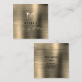 Friseur-Salon Makeup Sepia Besichtigung Karte (Vorne/Hinten)