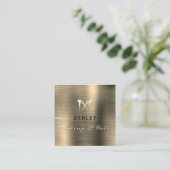 Friseur-Salon Makeup Sepia Besichtigung Karte (Stehend Vorderseite)