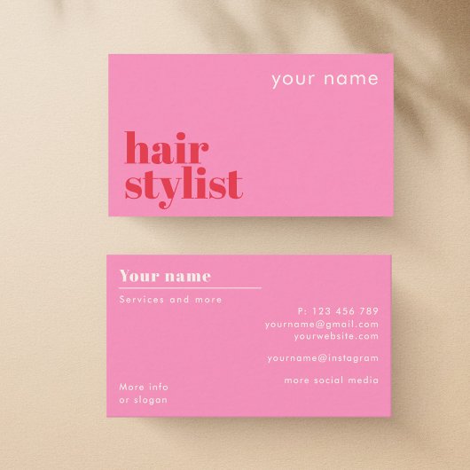 Friseur-Salon moderne Visitenkarte