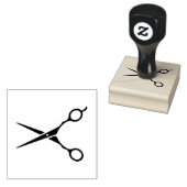 Friseur-Salon-Schere Gummistempel (Stempel)
