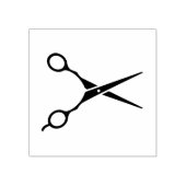 Friseur-Salon-Schere Gummistempel (Prägung)